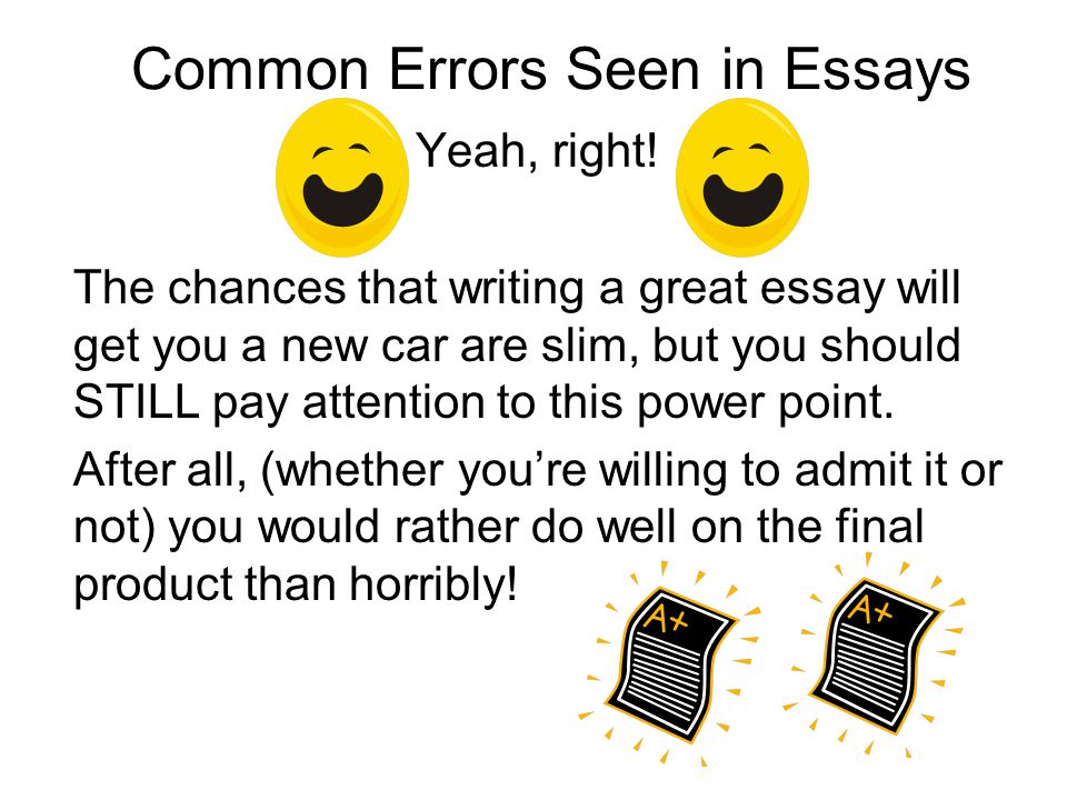 Common Essay Mistakes Made by College Students